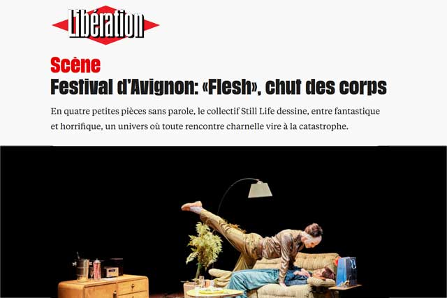 Festival d’Avignon: “Flesh”, bodies shush